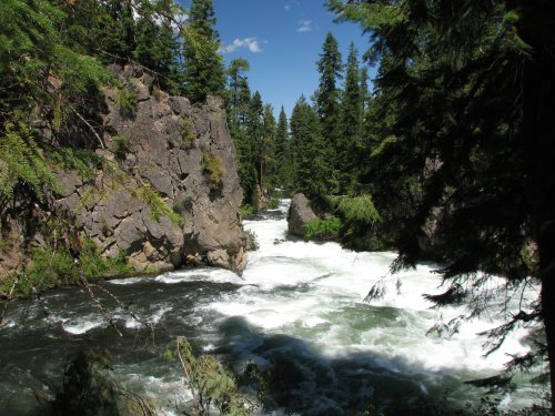 There was a large lake until it broke through